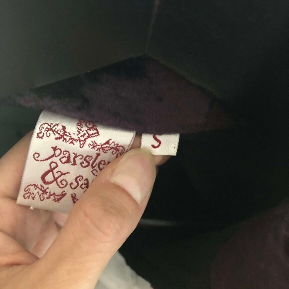 Vintage Parsley & Sage Velvet & Satin Patchwork jacket - Picture 4 of 5